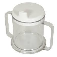 Double Handled Mug, With Lid